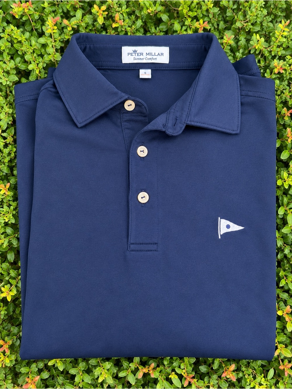 Peter Millar Summer Comfort Polo Shirt Men S Blue Golf Short Sleeve admirals cov
